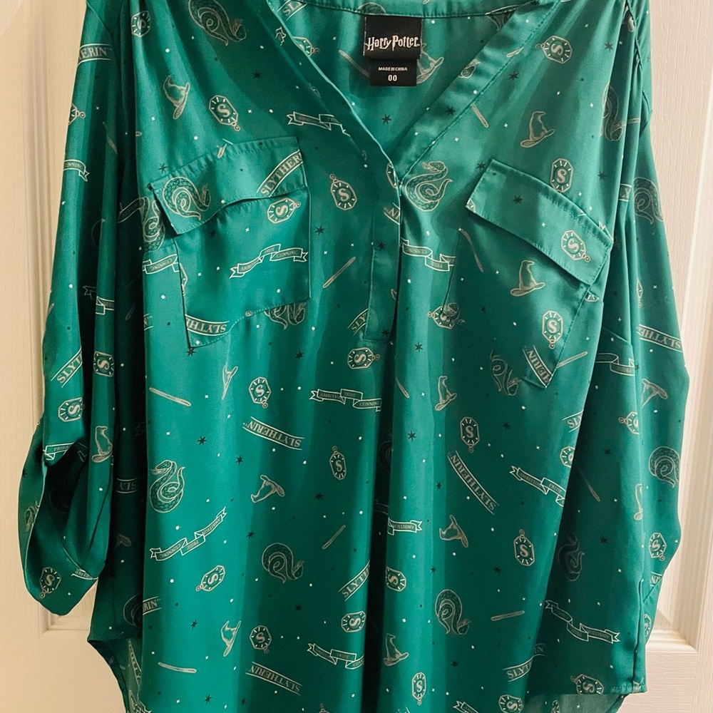 Harry Potter Torrid Slytherin Green Harry Potter Shirt